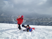  筍山山頂にて